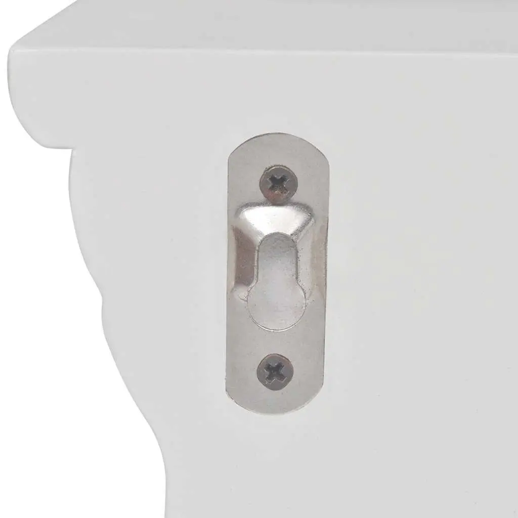 Wall Shelves White Baroque Style Floating Storage 2 Piece