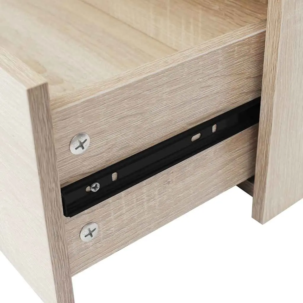 Sideboard Storage Cabinet with 4 Drawers Oak Colour Living Room Hallway