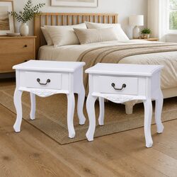 Charming White Bedside Cabinets for Cozy Bedrooms