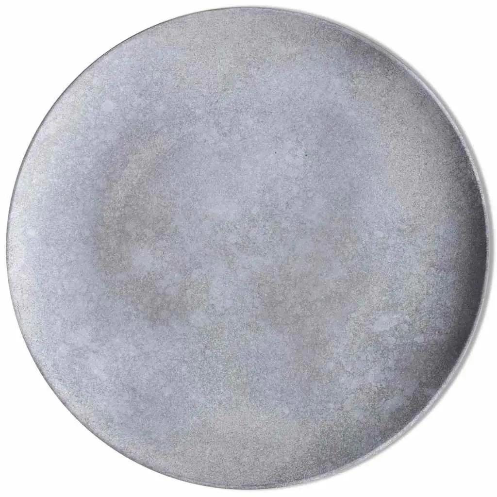 Side Table Set of 2 Round Concrete Grey 55cm and 44cm MDF and Pinewood Living Room