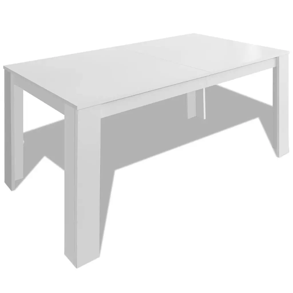 Dining Table 140x80 cm White Kitchen Room Furniture Modern Contemporary Design