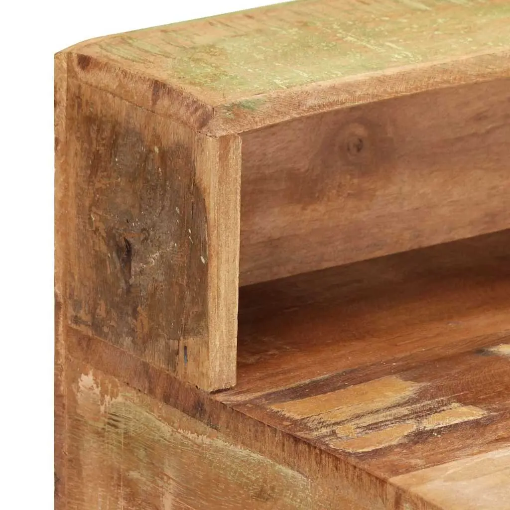 Desk Vintage Style Solid Reclaimed Wood Office Study Computer Table with Drawers