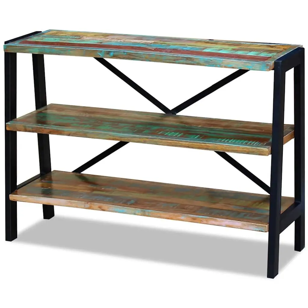 Sideboard 3 Shelves Solid Reclaimed Wood Storage Cabinet Console Table Furniture