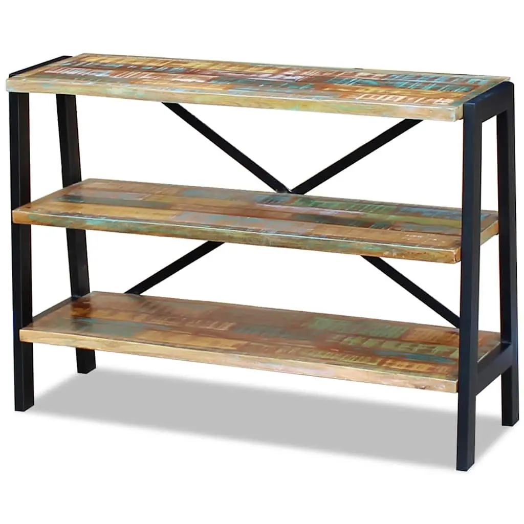 Sideboard 3 Shelves Solid Reclaimed Wood Storage Cabinet Console Table Furniture