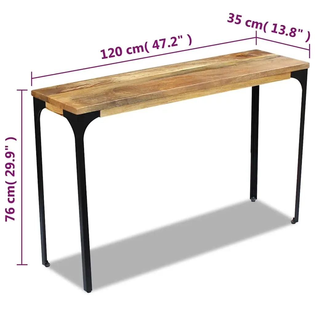 Wooden End Table Console Sideboard 120x35x76cm Living Room Accent Furniture