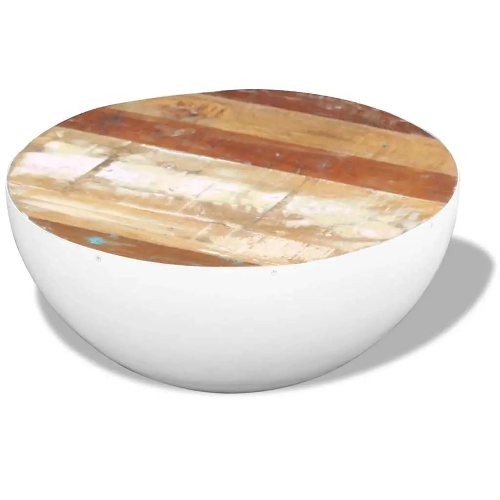 Bowl Shaped Coffee Table in Solid Reclaimed Wood