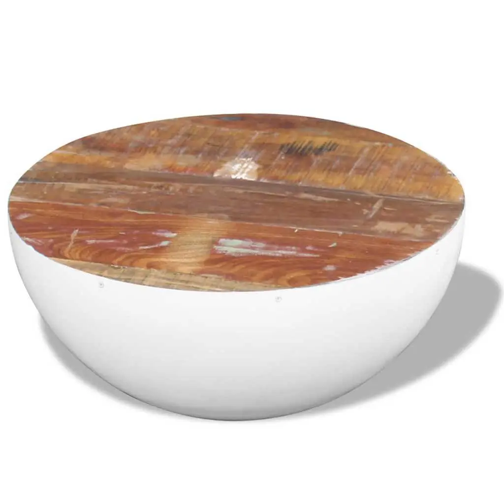 Bowl Shaped Coffee Table in Solid Reclaimed Wood