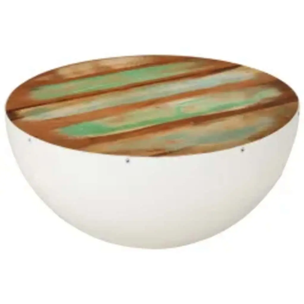 Bowl Shaped Coffee Table in Solid Reclaimed Wood