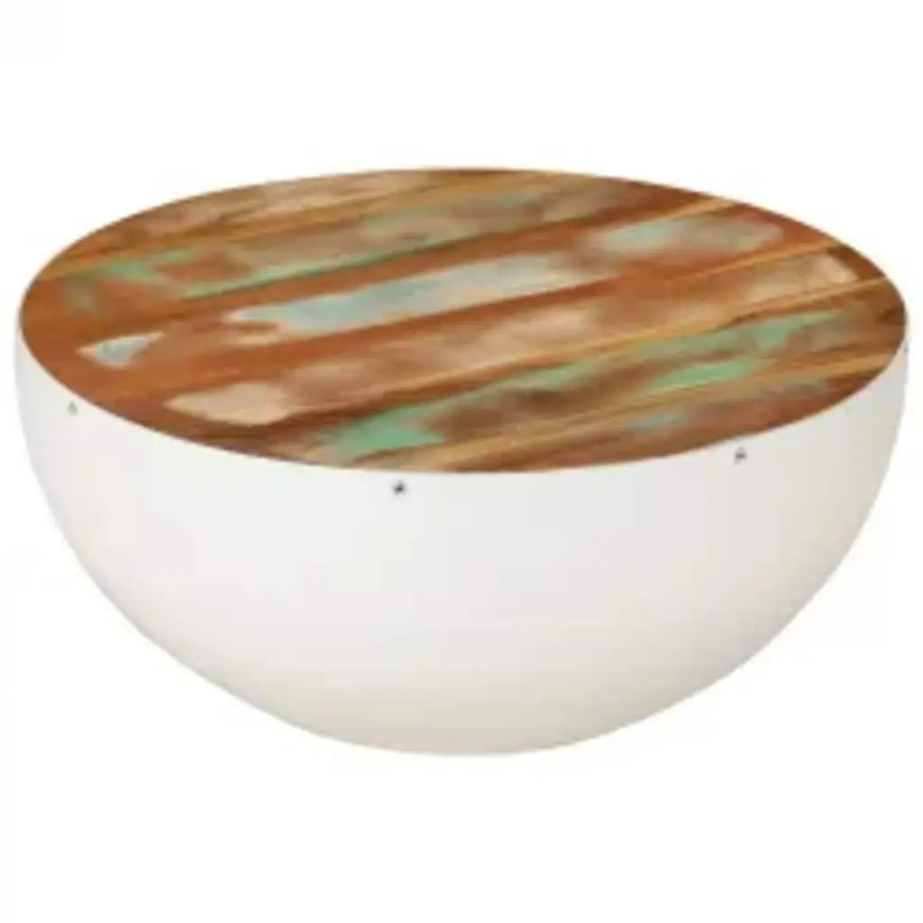 Bowl Shaped Coffee Table in Solid Reclaimed Wood