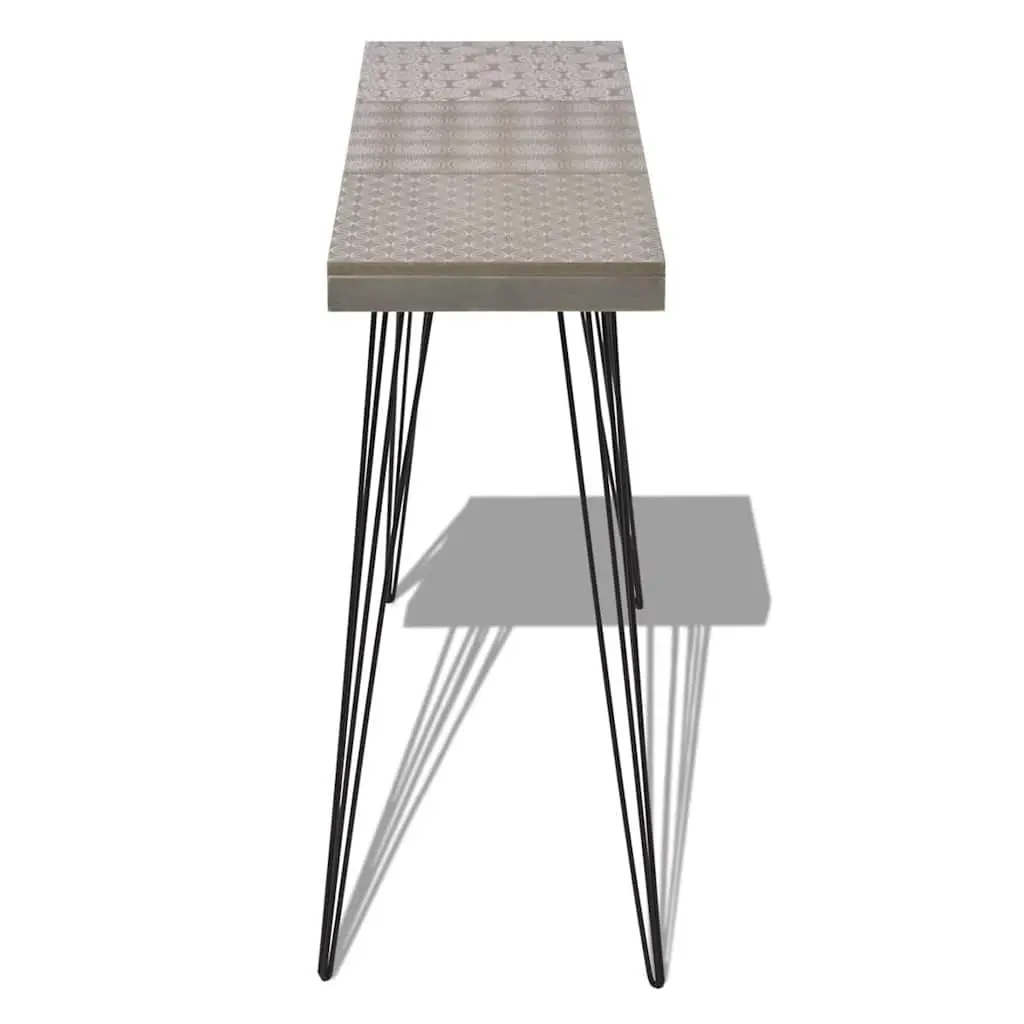 Console Table End Side Accent Display Hallway Furniture Stylish Grey Design