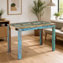Antique Style Dining Table in Solid Reclaimed Wood