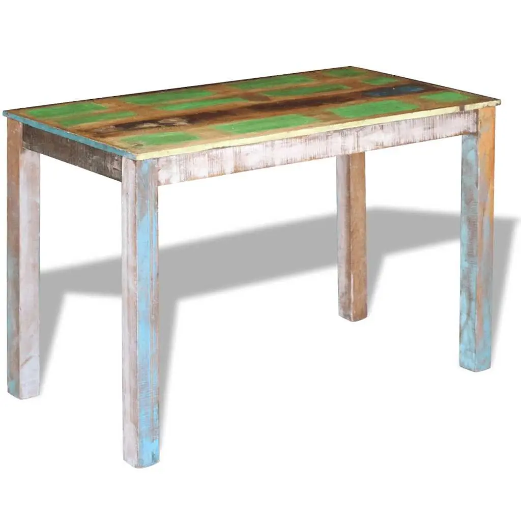Dining Table Antique Style 115 x 60 x 76 cm Solid Reclaimed Wood