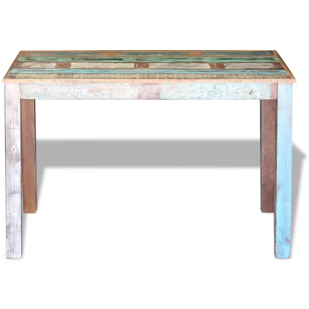 Dining Table Antique Style 115 x 60 x 76 cm Solid Reclaimed Wood