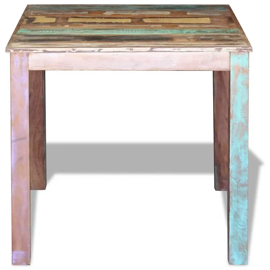 Dining Table Antique Style Compact Solid Reclaimed Wood
