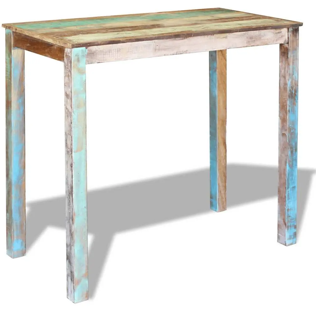 Bar Table Antique Style 115 x 60 x 107 cm Solid Reclaimed Wood