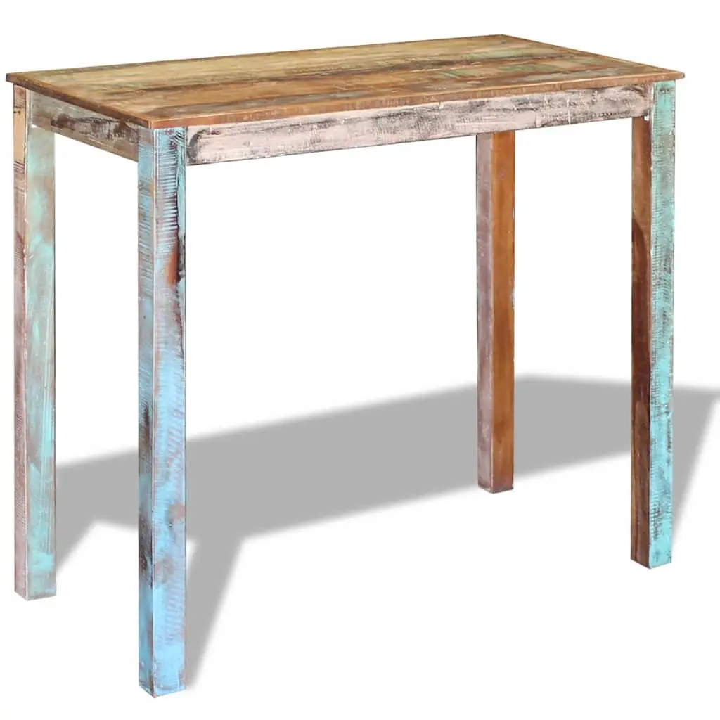 Bar Table Antique Style 115 x 60 x 107 cm Solid Reclaimed Wood