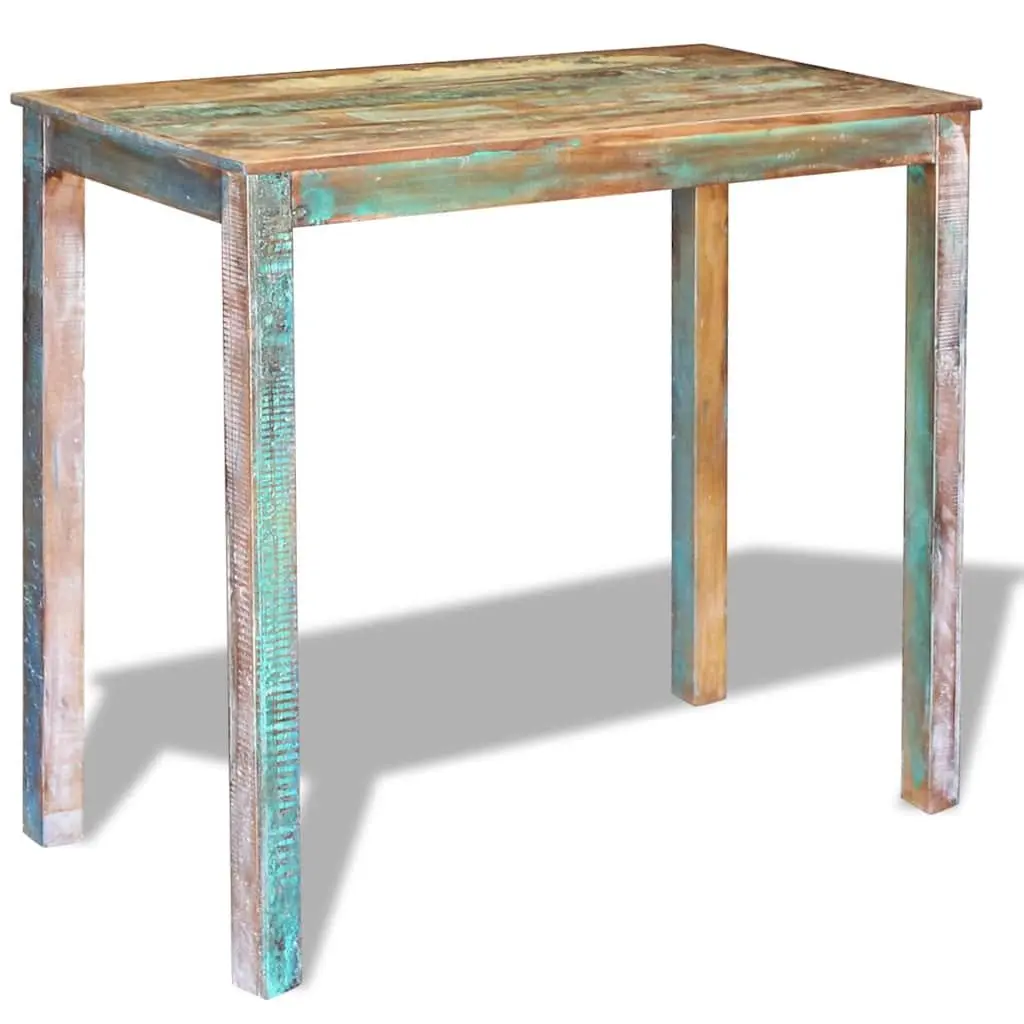 Bar Table Antique Style 115 x 60 x 107 cm Solid Reclaimed Wood