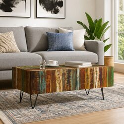 Handmade Reclaimed Wood Coffee Table for Cozy Spaces