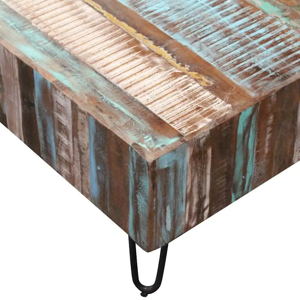 Coffee Table Solid Reclaimed Wood Living Room Accent Furniture Handmade Retro