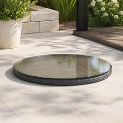 Round Tempered Glass Table Top 400mm for Living Spaces