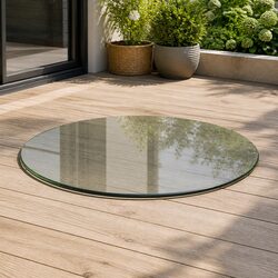 500mm Round Tempered Glass Table Top for Everyday Use