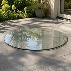 Round 600mm Tempered Glass Table Top for Home Use