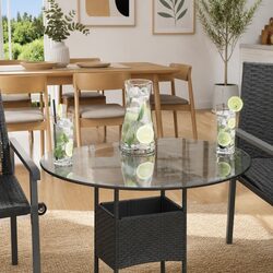 Round 600mm Tempered Glass Table Top for Home Use