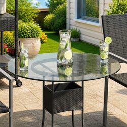 Stylish Round Tempered Glass Table Top 700mm