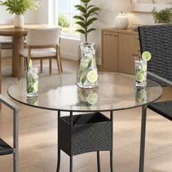 Stylish Round Tempered Glass Table Top 700mm