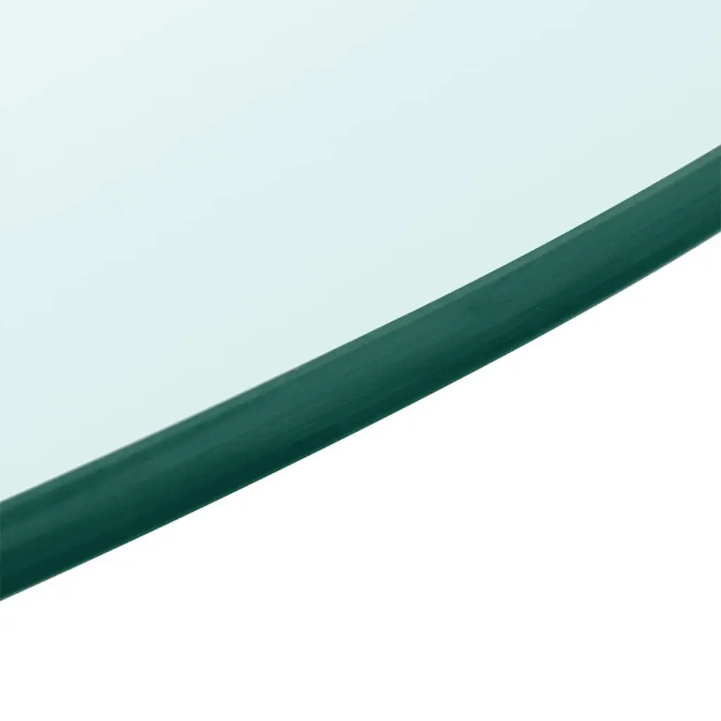Round Tempered Glass Table Top 700mm Transparent Smooth Non-Porous Surface