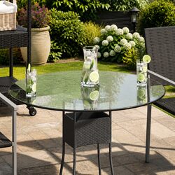 80cm Round Tempered Glass Table Top for Stylish Spaces