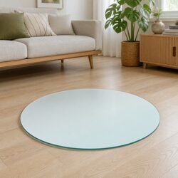 Round 900mm Tempered Glass Table Top for Dining and Garden