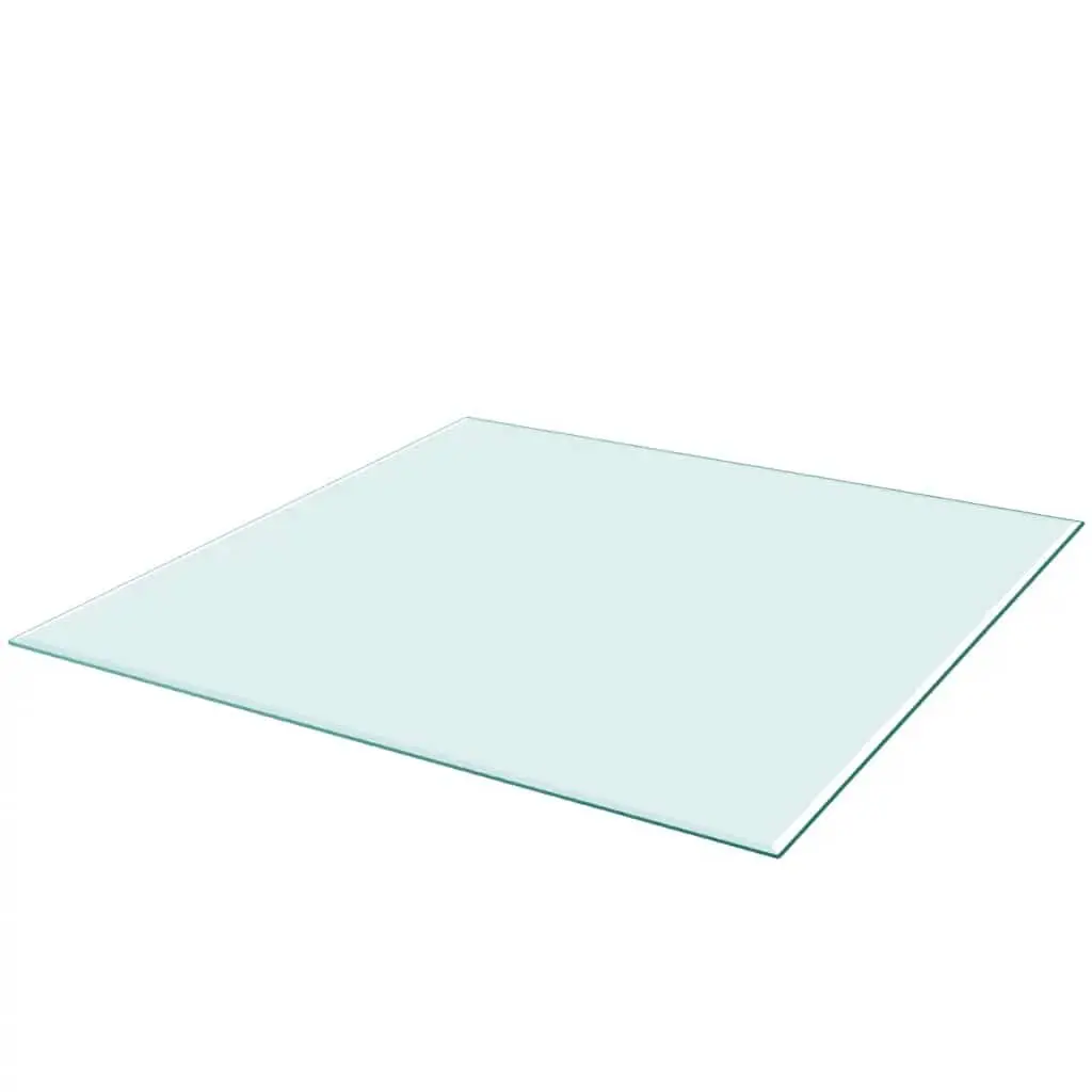 Square Tempered Glass Table Top 800x800 mm