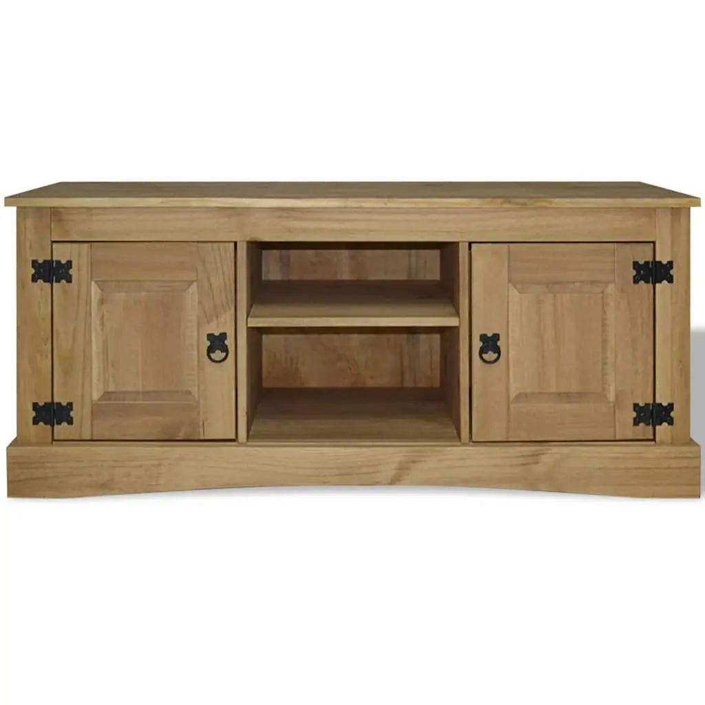Brown Wooden TV Cabinet for Living Room Storage