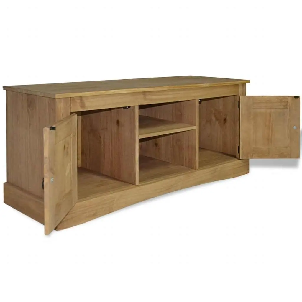 Brown Wooden TV Cabinet for Living Room Storage