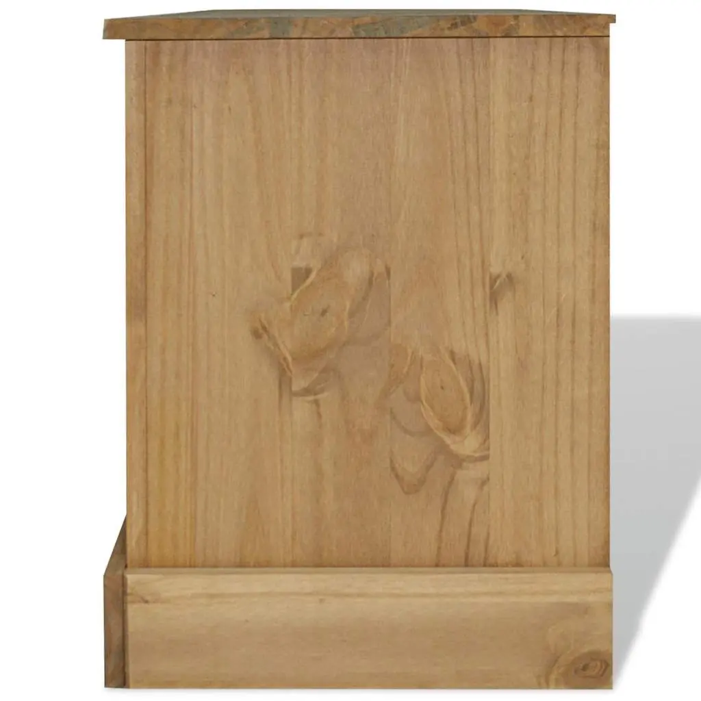 Brown Wooden TV Cabinet for Living Room Storage