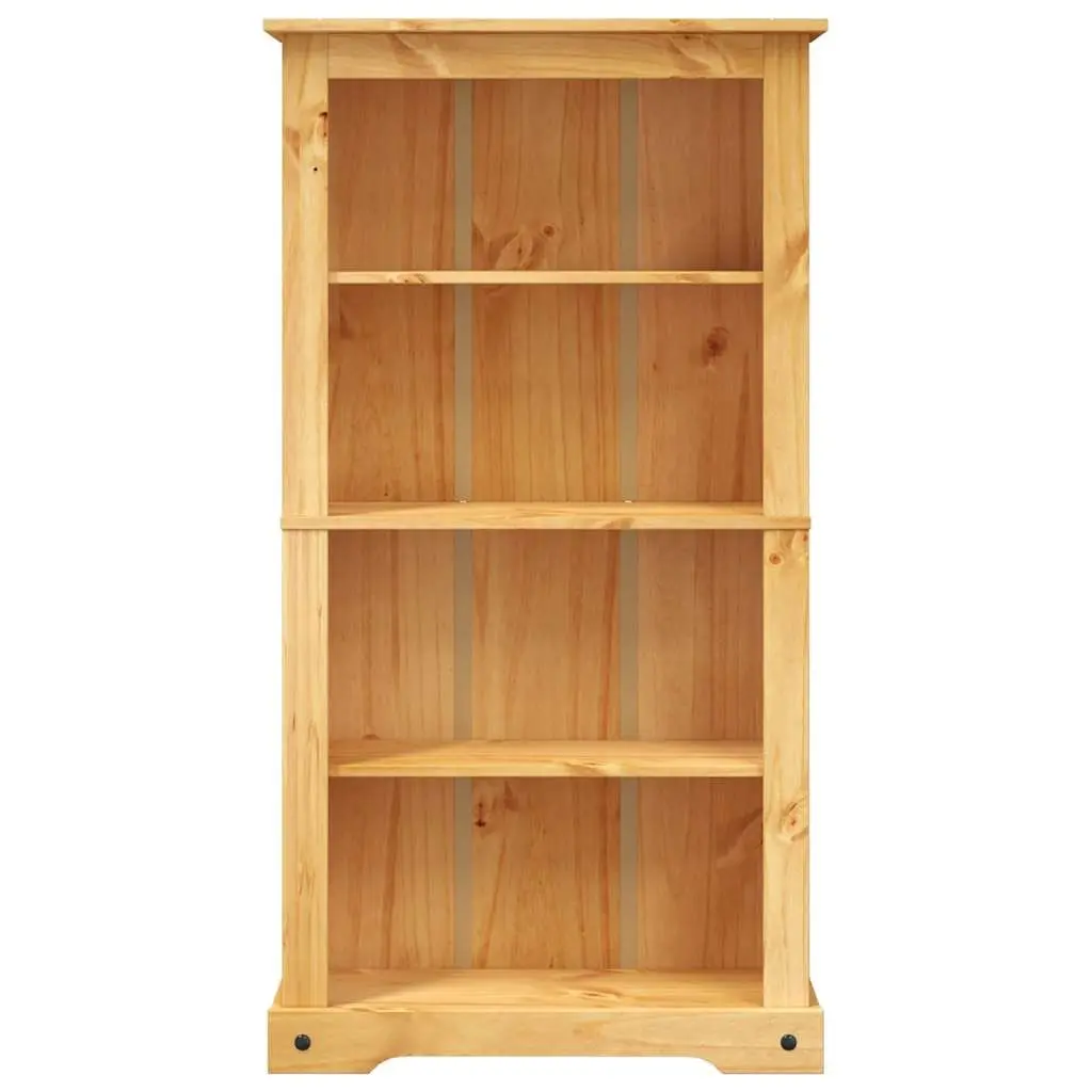 4-Tier Bookcase Brown Wooden Storage Unit Shelving Display 80 x 29 x 150 cm