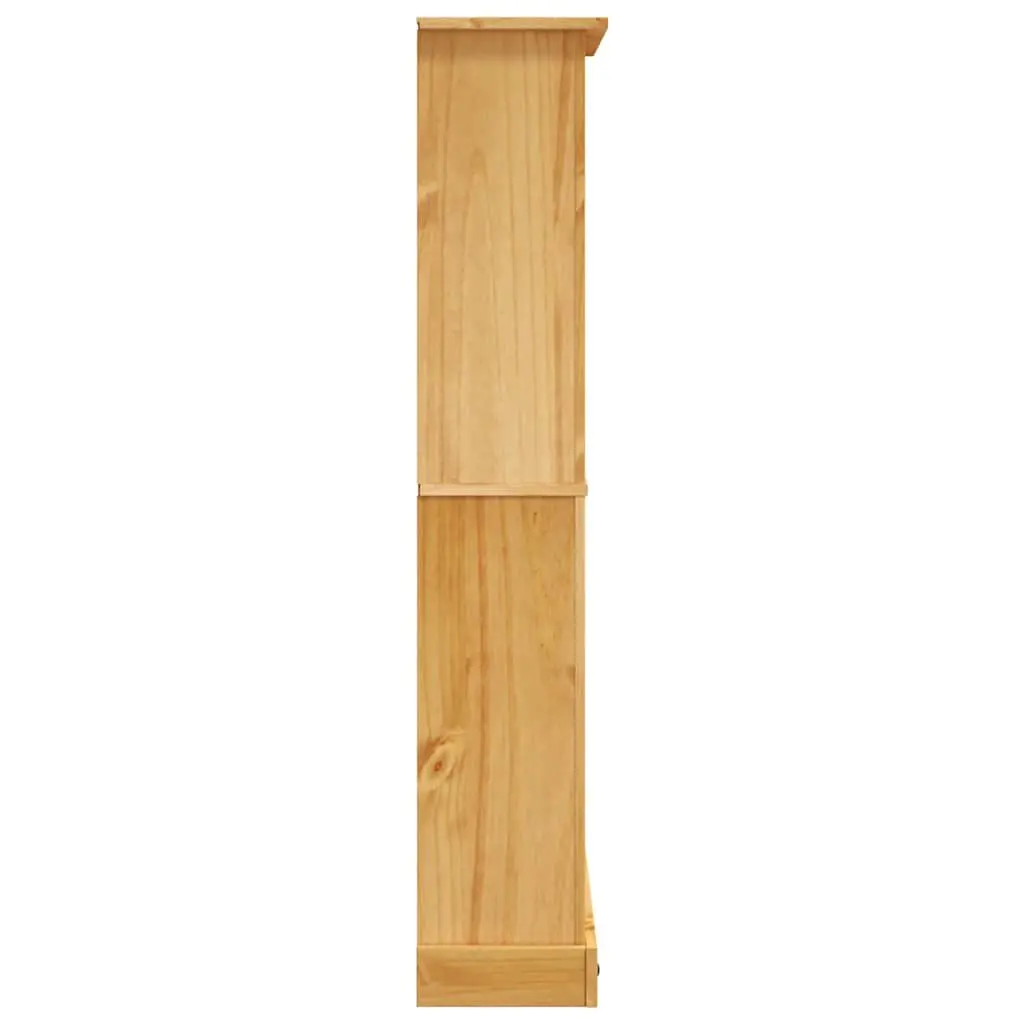 4-Tier Bookcase Brown Wooden Storage Unit Shelving Display 80 x 29 x 150 cm