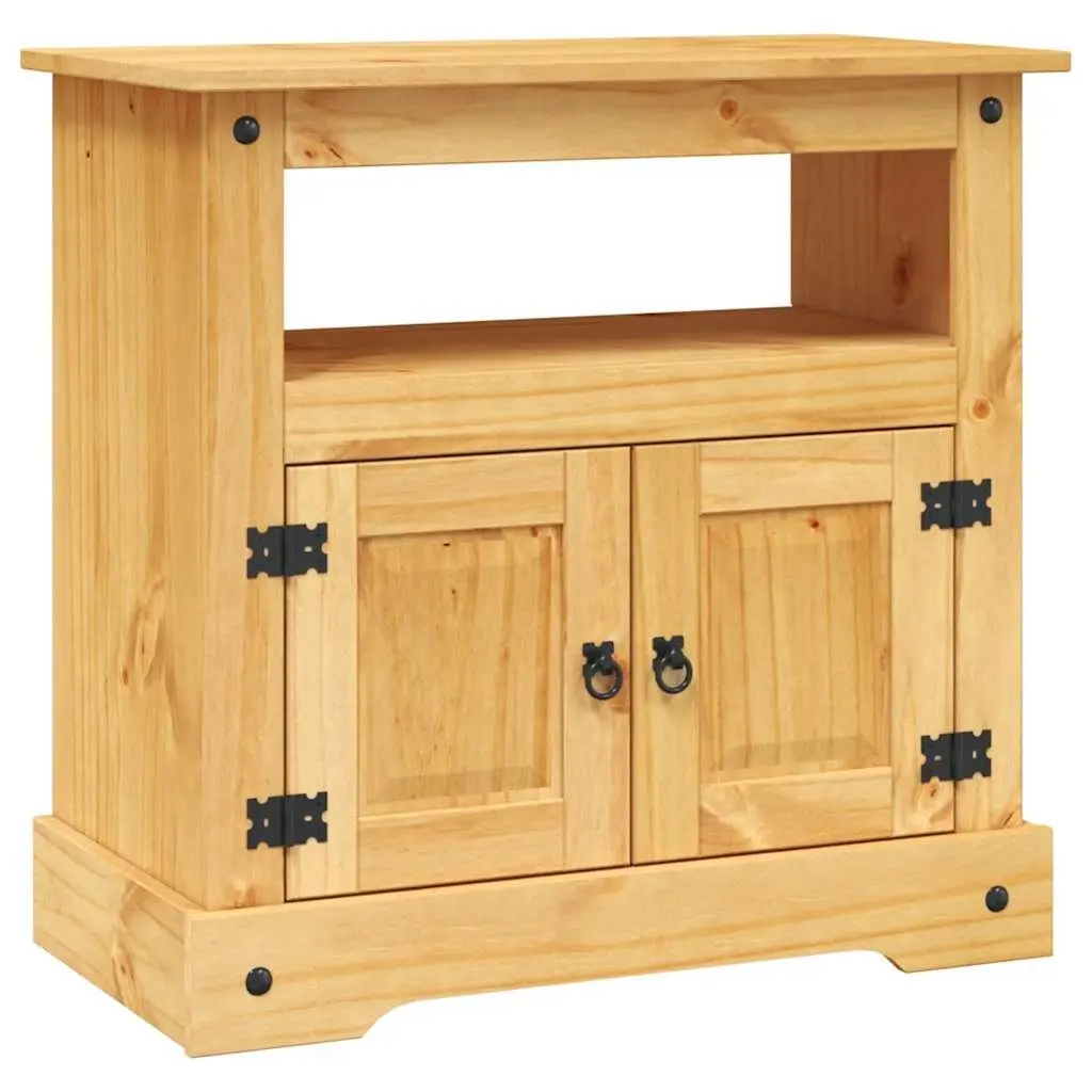 TV Cabinet Brown Rustic Living Room Entertainment Unit Storage Shelf