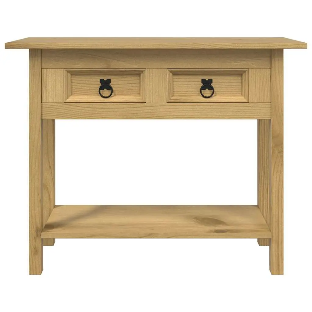 Rustic Mexican Console Table with Storage Drawers