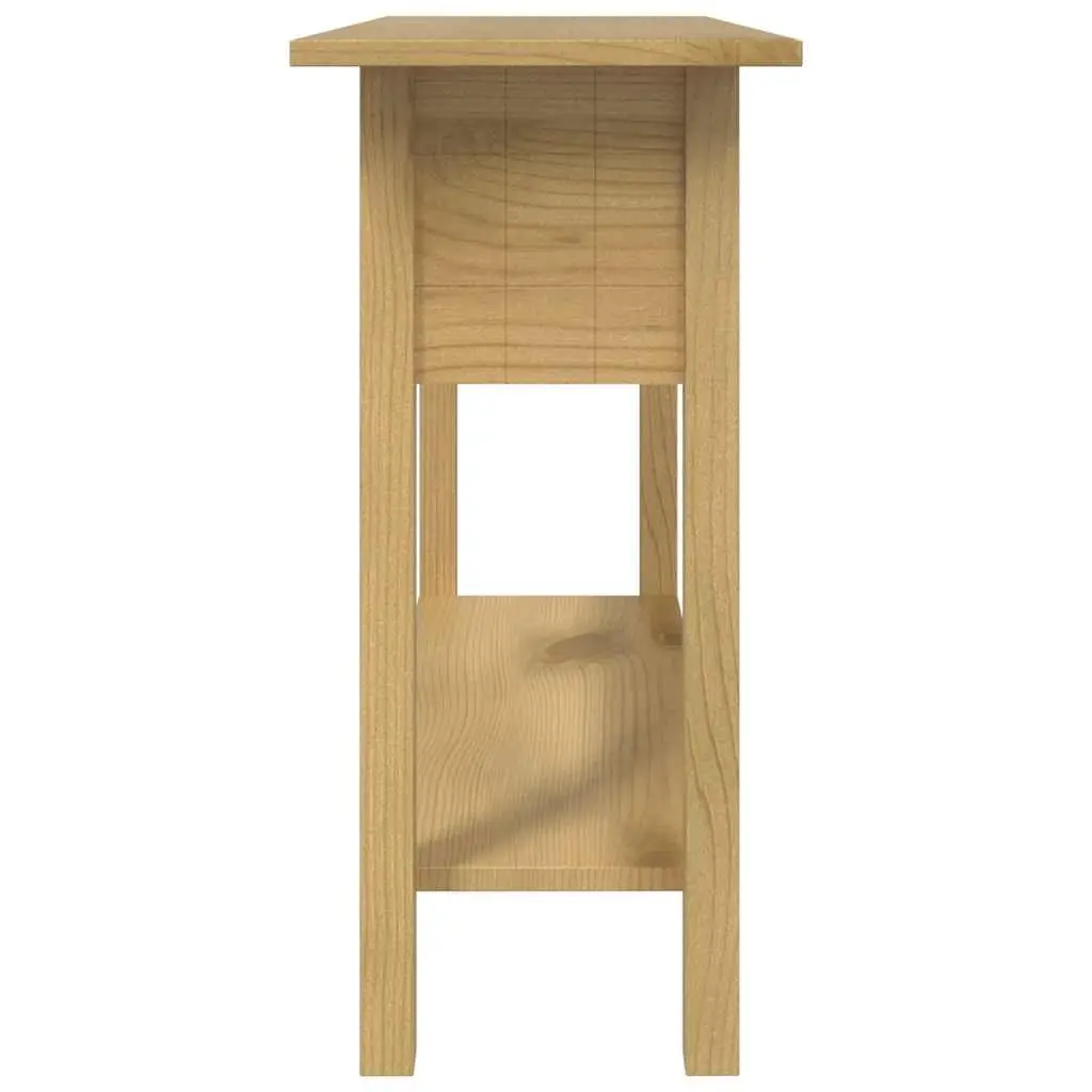 Rustic Mexican Console Table with Storage Drawers