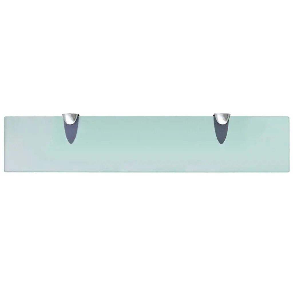 Floating Wall Shelf Transparent Glass 50x10 cm Modern Display Ledge