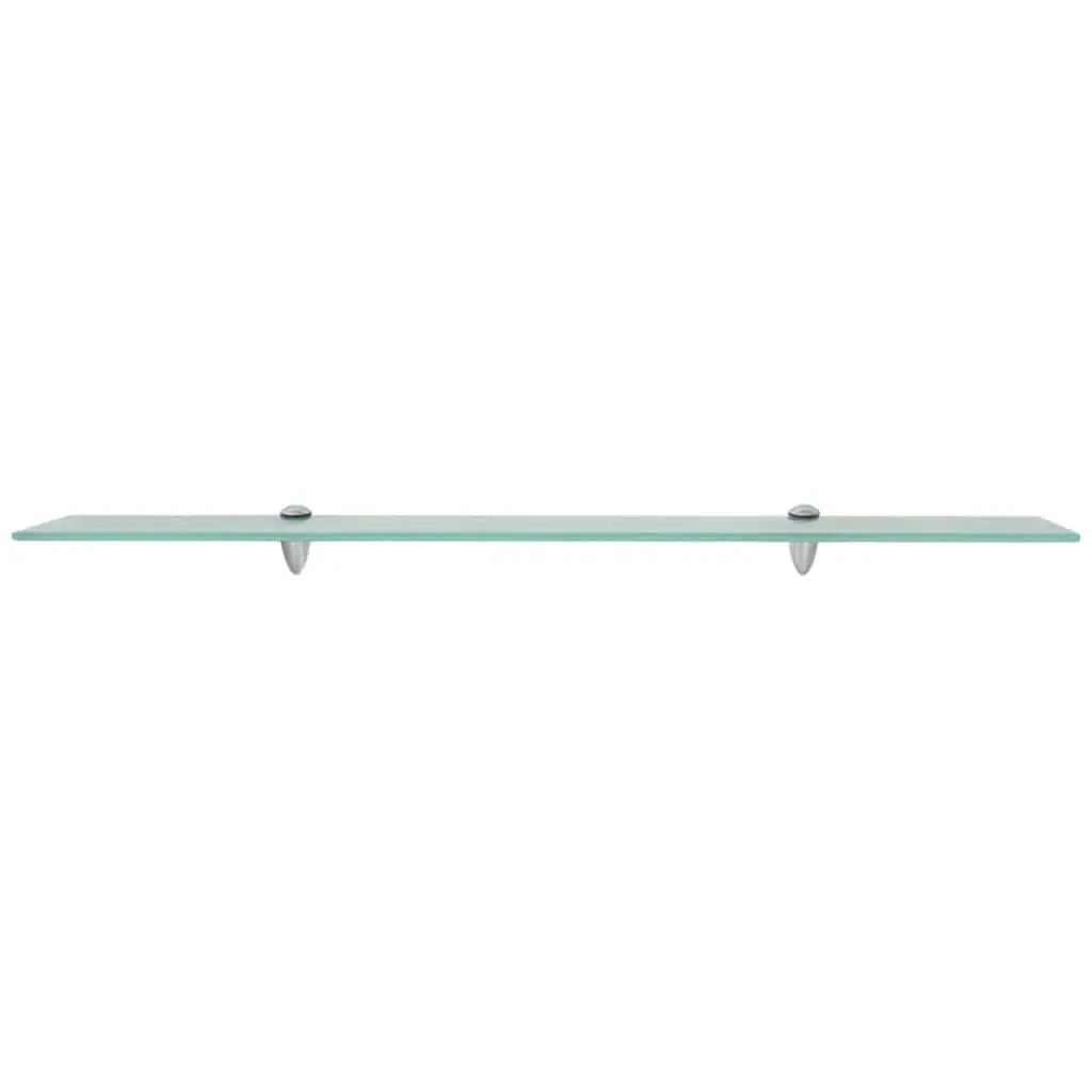 Floating Wall Shelf Transparent Glass 90x10 cm Tempered Safety Glass