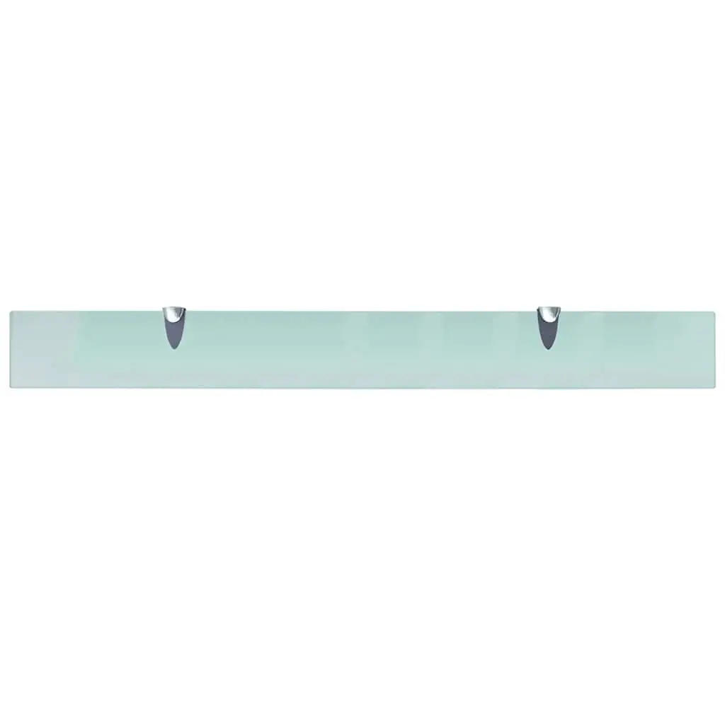 Floating Wall Shelf Transparent Glass 90x10 cm Tempered Safety Glass