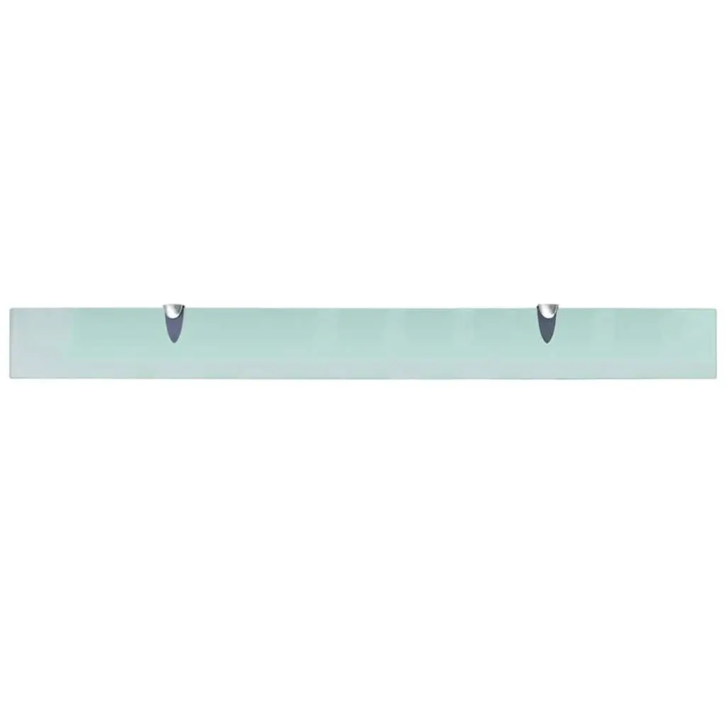Floating Wall Shelf Tempered Glass 100x10 cm Modern Display