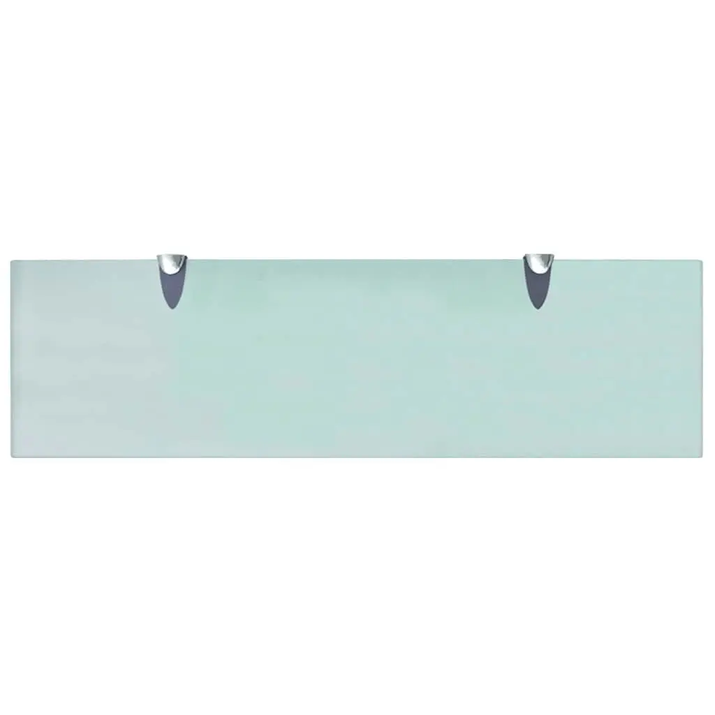 Floating Wall Shelf Transparent Glass 70x20 cm Modern Display Bracket