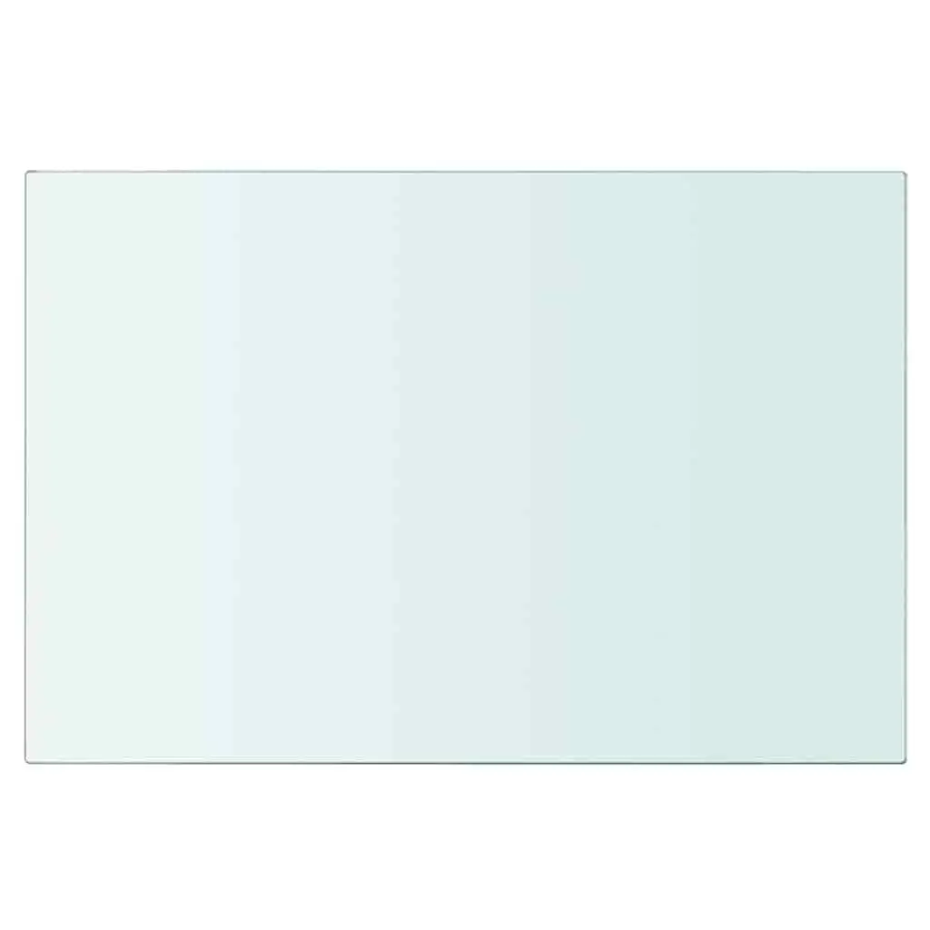 Glass Shelf Panel Clear 30x20 cm Transparent Wall Display Ledge Storage Floating Shelving