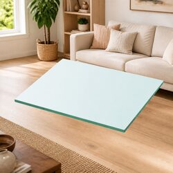 Clear Glass Shelf Panel 30x25 cm for Wall Display