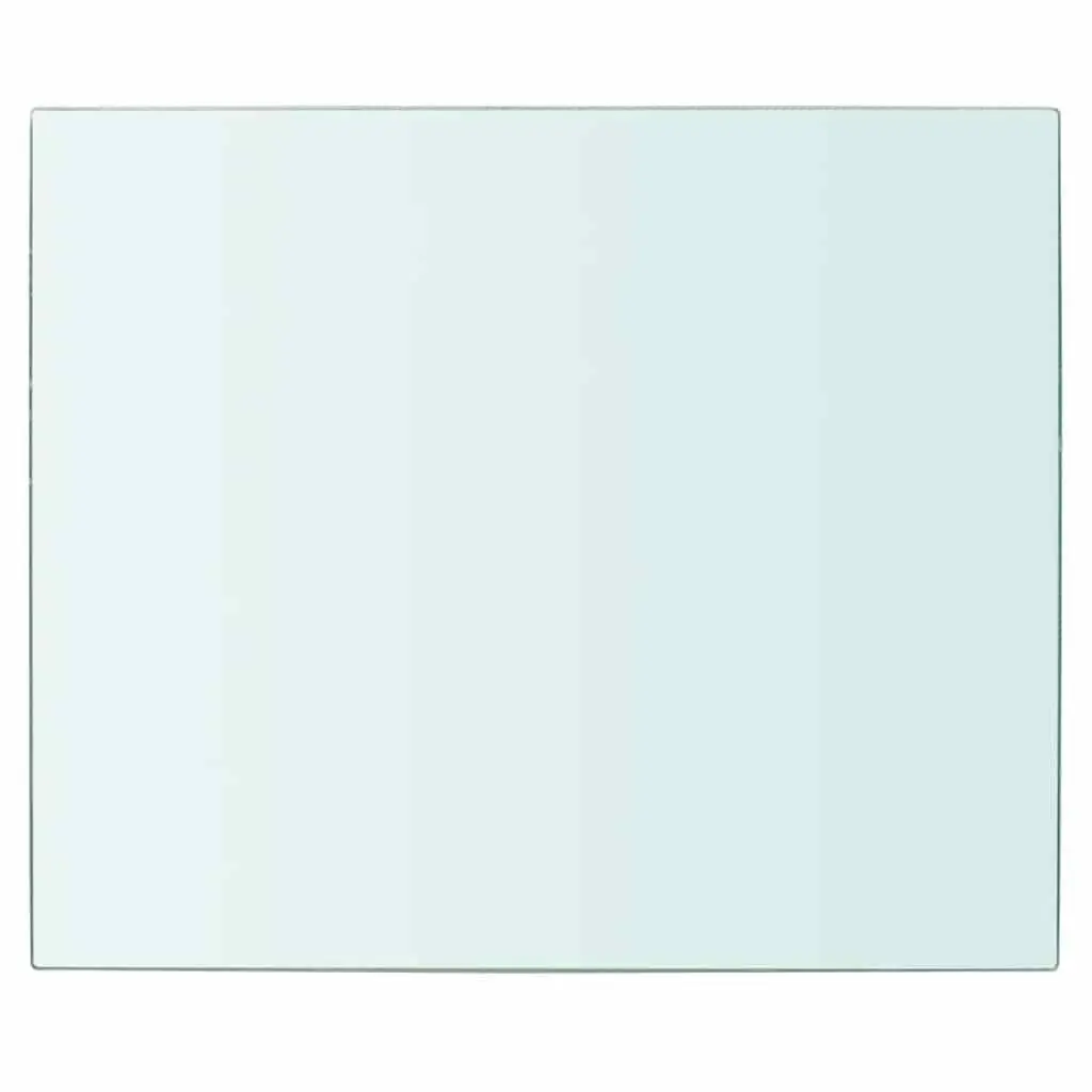 Glass Shelf Panel Clear 30x25 cm Tempered Glass Wall Mount Display Ledge