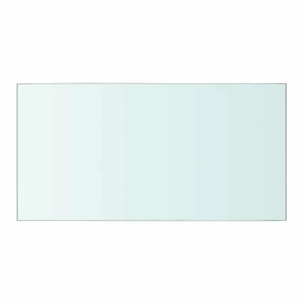 Glass Shelf Panel Clear 40x20 cm Tempered Glass Wall Mount Display Shelving